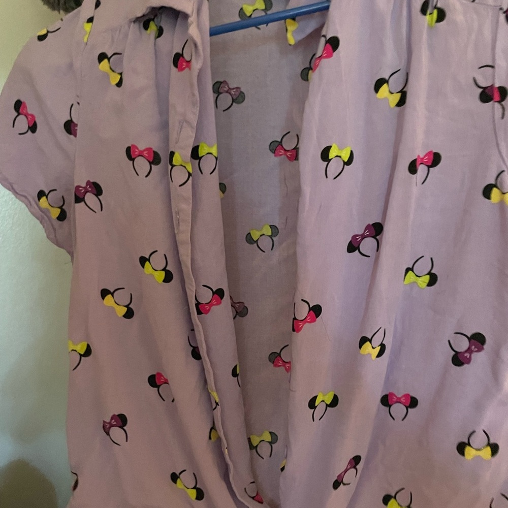Her universe Mickey ears button up shirt